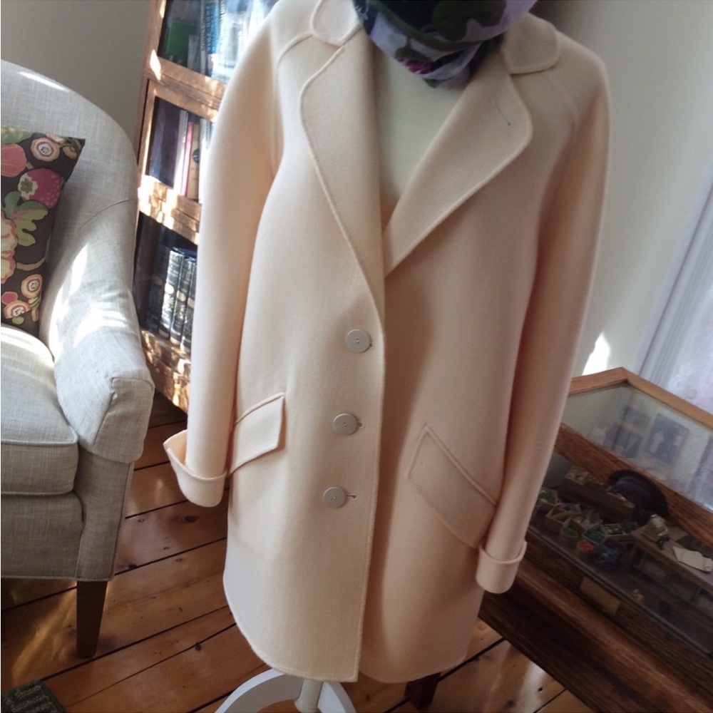 Vintage Valentino lightweight pastel pink coat- size 10